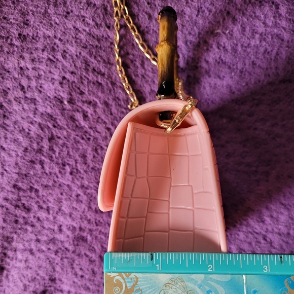 Pink Plastic/Rubber Purse - Picture 8 of 11